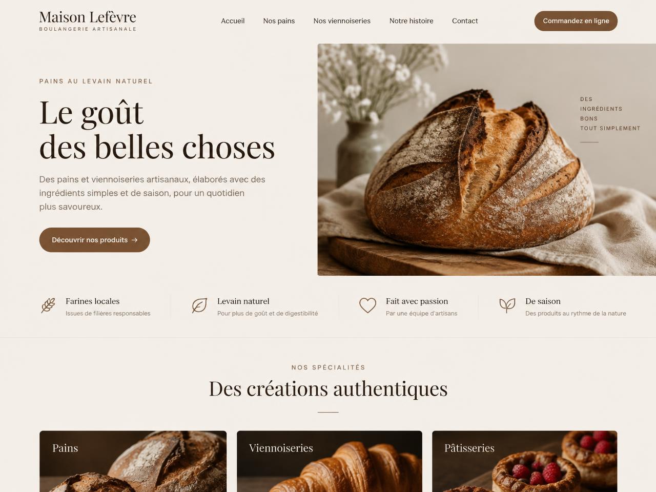 Exemple de site internet réalisé par Scalevents